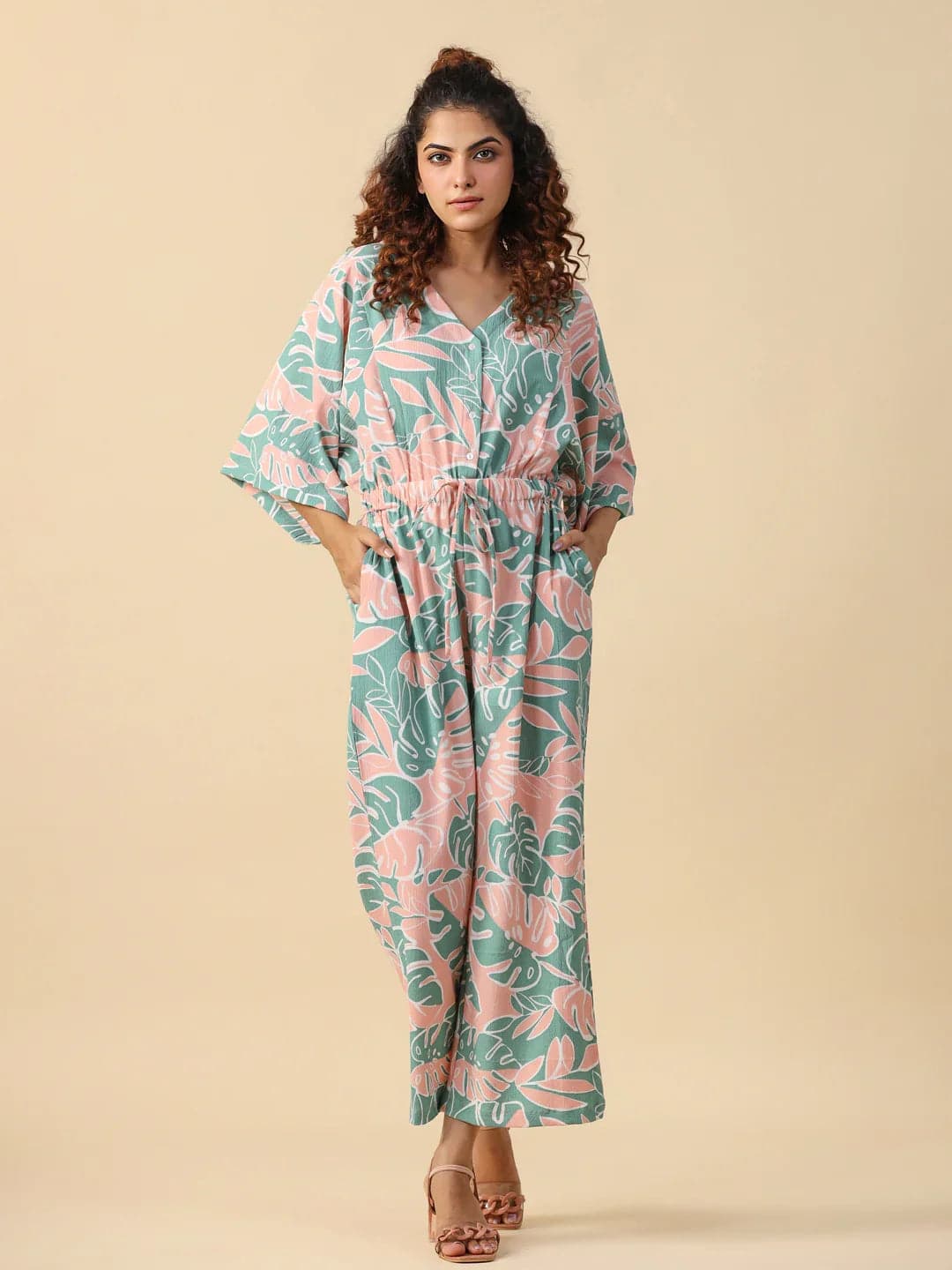 Tiko Fashion Printed Jumpsuit Loungewear